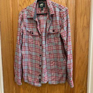 Roots Plaid Button Up